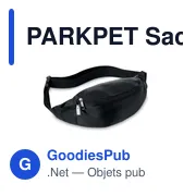 PARKPET Sac banane en RPET 210D - Miniature 1