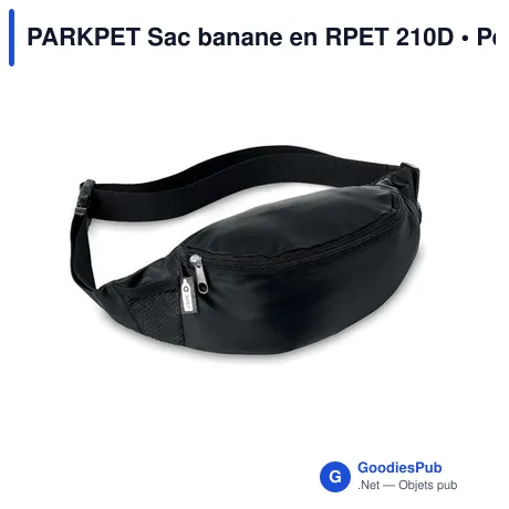 PARKPET Sac banane en RPET 210D