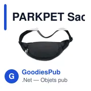 PARKPET Sac banane en RPET 210D - Miniature 3