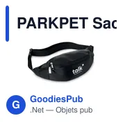 PARKPET Sac banane en RPET 210D - Miniature 4