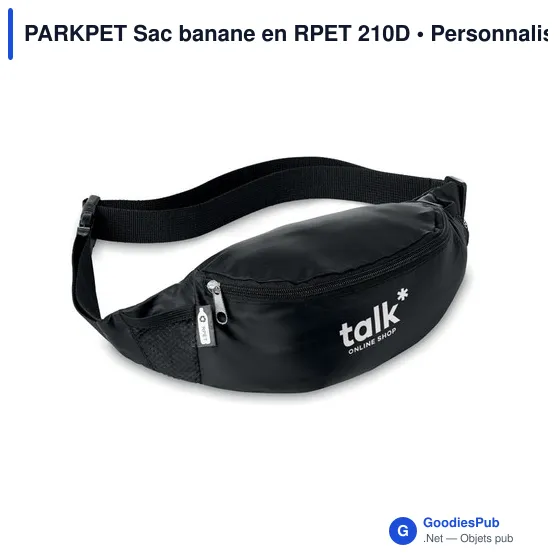 PARKPET Sac banane en RPET 210D - Image 4