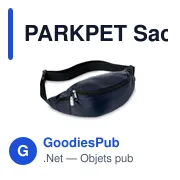 PARKPET Sac banane en RPET 210D - Miniature 6
