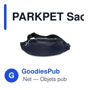 PARKPET Sac banane en RPET 210D - Miniature 7