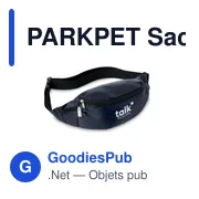 PARKPET Sac banane en RPET 210D - Miniature 8