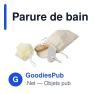 Parure de bain personnalisable avec logo - Jean - Miniature 2