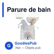 Parure de bain personnalisable avec logo - Jean - Miniature 3