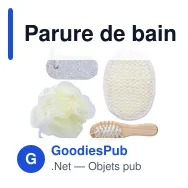 Parure de bain personnalisable avec logo - Jean - Miniature 4