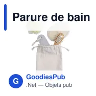 Parure de bain personnalisable avec logo - Jean - Miniature 5