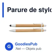 Parure de stylo bille et porte-mine personnalisable avec logo Darlene - Miniature 2