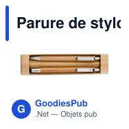Parure de stylo bille et porte-mine personnalisable avec logo Darlene - Miniature 3