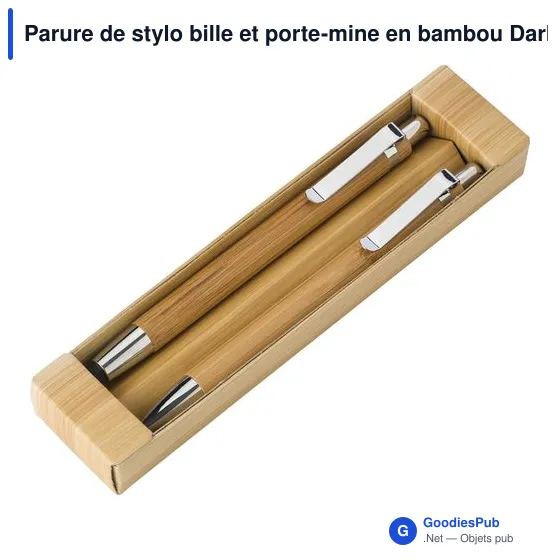 Parure de stylo bille et porte-mine personnalisable avec logo Darlene - Image 5