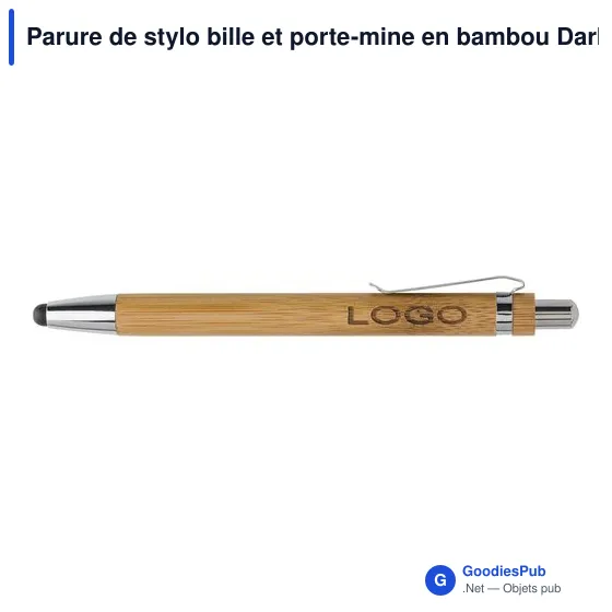 Parure de stylo bille et porte-mine personnalisable avec logo Darlene - Image 7