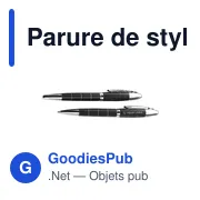 Parure de stylo bille et roller Daniel - Miniature 4