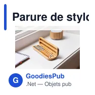 Parure de stylo bille et roller personnalisable en bambou Addieavec logo - Miniature 4