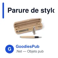 Parure de stylo bille et roller personnalisable en bois Olivieroavec logo - Miniature 2