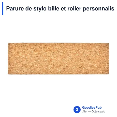 Parure de stylo bille et roller personnalisable avec logo - Elmer