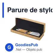 Parure de stylo bille et roller personnalisable avec logo - Elmer - Miniature 2