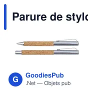 Parure de stylo bille et roller personnalisable avec logo - Elmer - Miniature 4