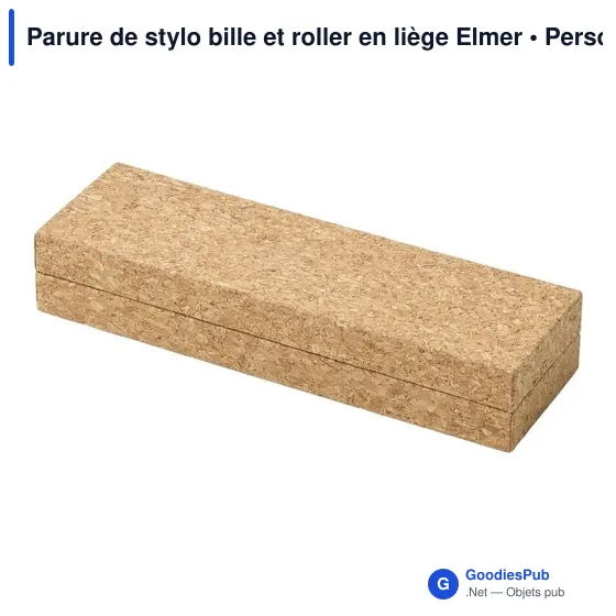 Parure de stylo bille et roller personnalisable avec logo - Elmer - Image 5