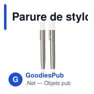 Parure de stylo bille et roller personnalisable avec logo - Fritz - Miniature 7