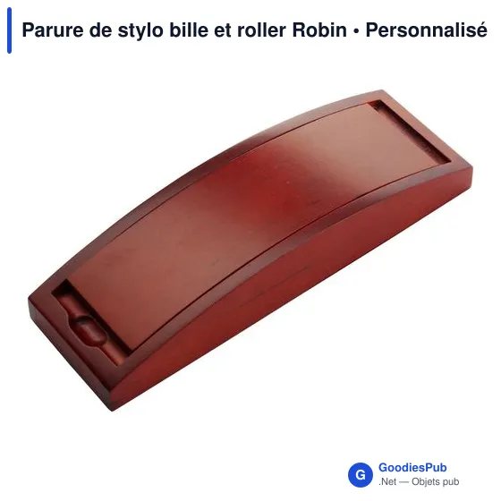 Parure de stylo bille et roller Robin - Image 2