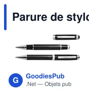 Parure de stylo bille et roller Ziva - Miniature 1