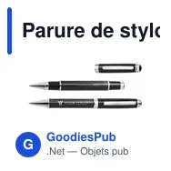Parure de stylo bille et roller Ziva - Miniature 5