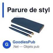Parure de stylos en aluminium recyclé laqué Ilaria - Miniature 1