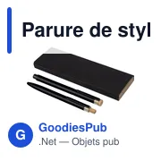 Parure de stylos en aluminium recyclé laqué Ilaria - Miniature 17