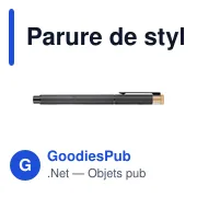 Parure de stylos en aluminium recyclé laqué Ilaria - Miniature 20