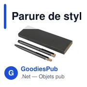 Parure de stylos en aluminium recyclé laqué Ilaria - Miniature 49