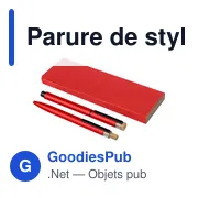 Parure de stylos en aluminium recyclé laqué Ilaria - Miniature 64
