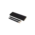Variante noir - Parure de stylos en aluminium recyclé laqué Ilaria