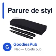 Parure de stylos en métal et laiton écologique Adel - Miniature 2