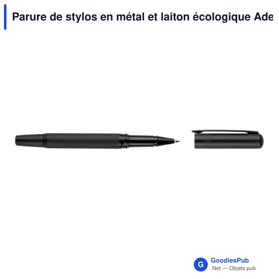 Parure de stylos en métal et laiton écologique Adel - Image 5