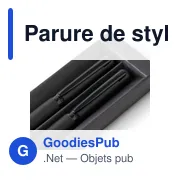 Parure de stylos en métal et laiton écologique Adel - Miniature 7
