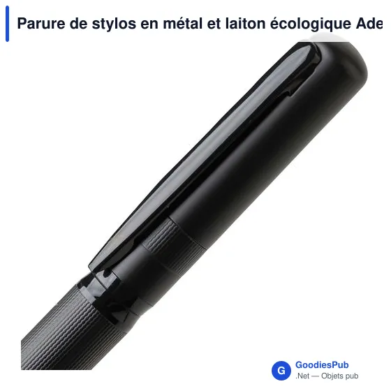 Parure de stylos en métal et laiton écologique Adel - Image 9