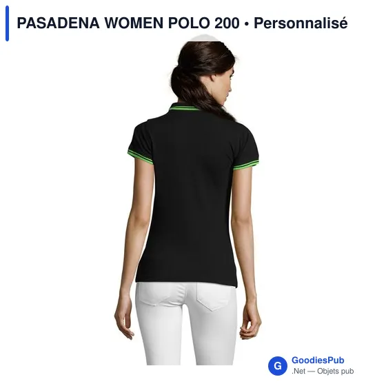 PASADENA WOMEN polo femme 200g - Image 2