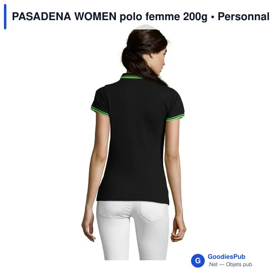 PASADENA WOMEN polo femme 200g - Image 11