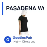 PASADENA WOMEN polo femme 200g - Miniature 12