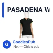 PASADENA WOMEN polo femme 200g - Miniature 4