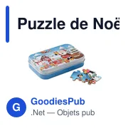 Puzzle de Noël personnalisable en bois avec logo - PAZURU - Miniature 4