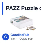 Puzzle de 500 pièces personnalisable avec logo entreprise - Miniature 1