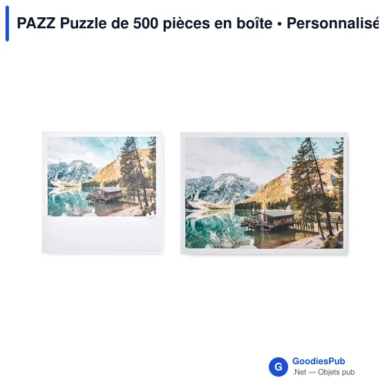 Puzzle de 500 pièces personnalisable avec logo entreprise - Image 2