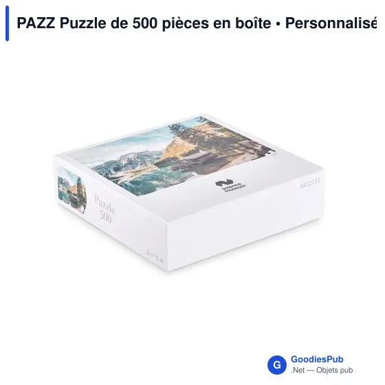 Puzzle de 500 pièces personnalisable avec logo entreprise - Image 3