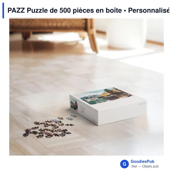 Puzzle de 500 pièces personnalisable avec logo entreprise - Image 4