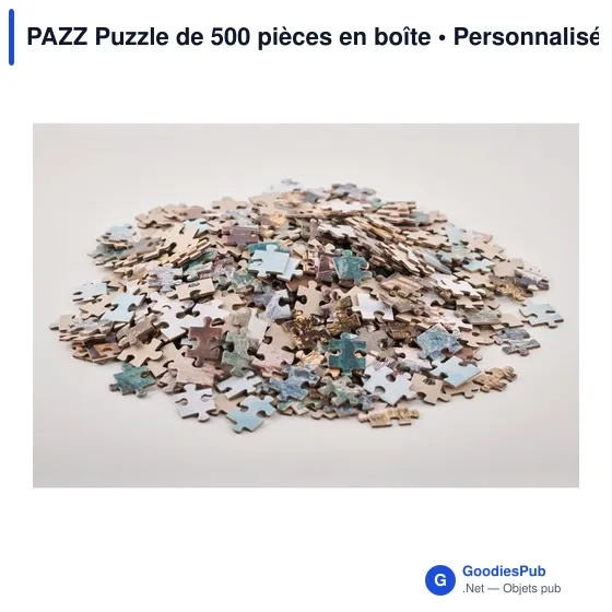 Puzzle de 500 pièces personnalisable avec logo entreprise - Image 5
