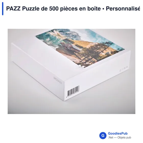 Puzzle de 500 pièces personnalisable avec logo entreprise - Image 6
