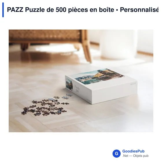 Puzzle de 500 pièces personnalisable avec logo entreprise - Image 7