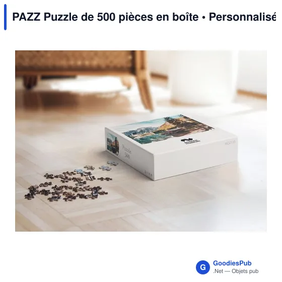 Puzzle de 500 pièces personnalisable avec logo entreprise - Image 8